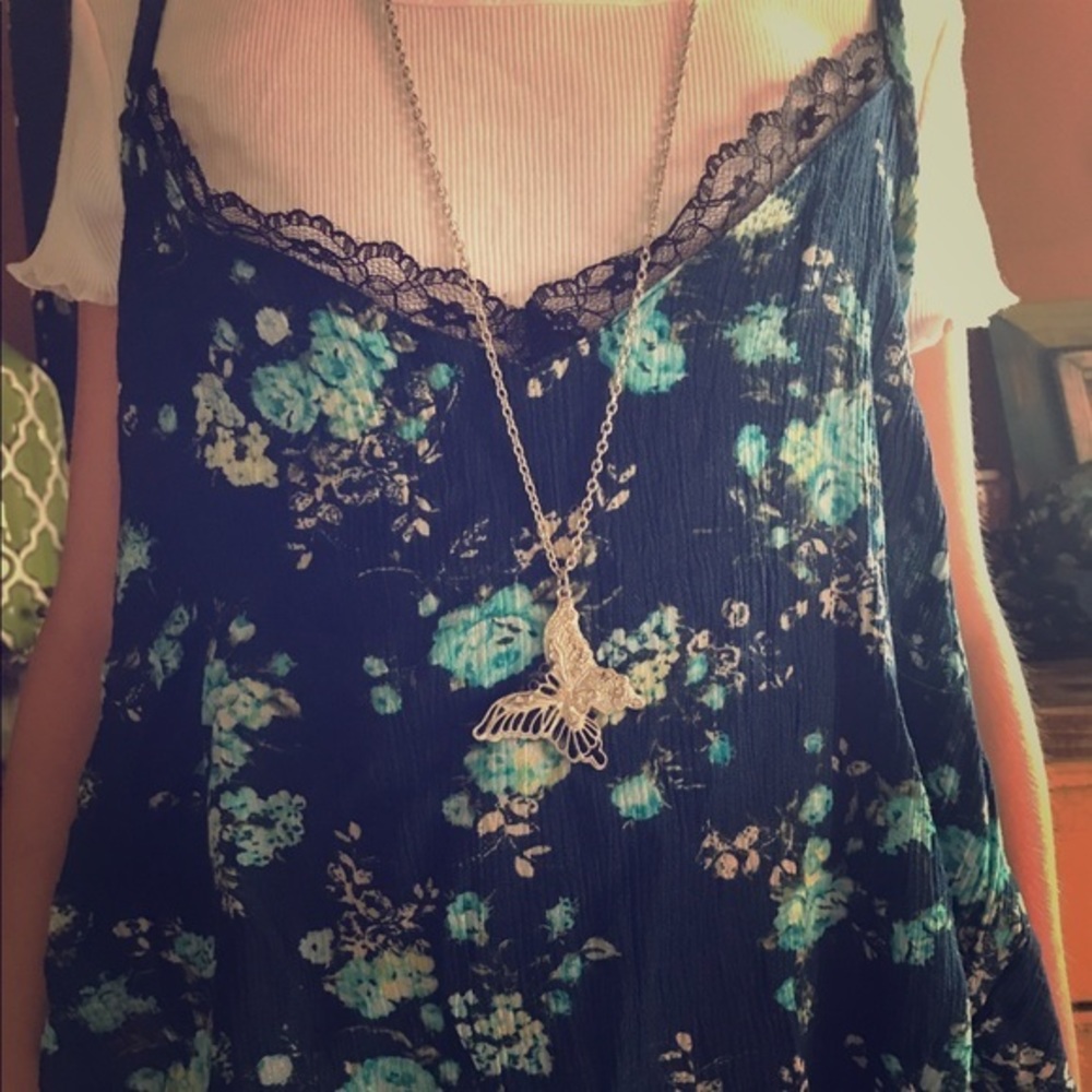 NWT Beautiees Floral 2 Piece Top Girls Medium